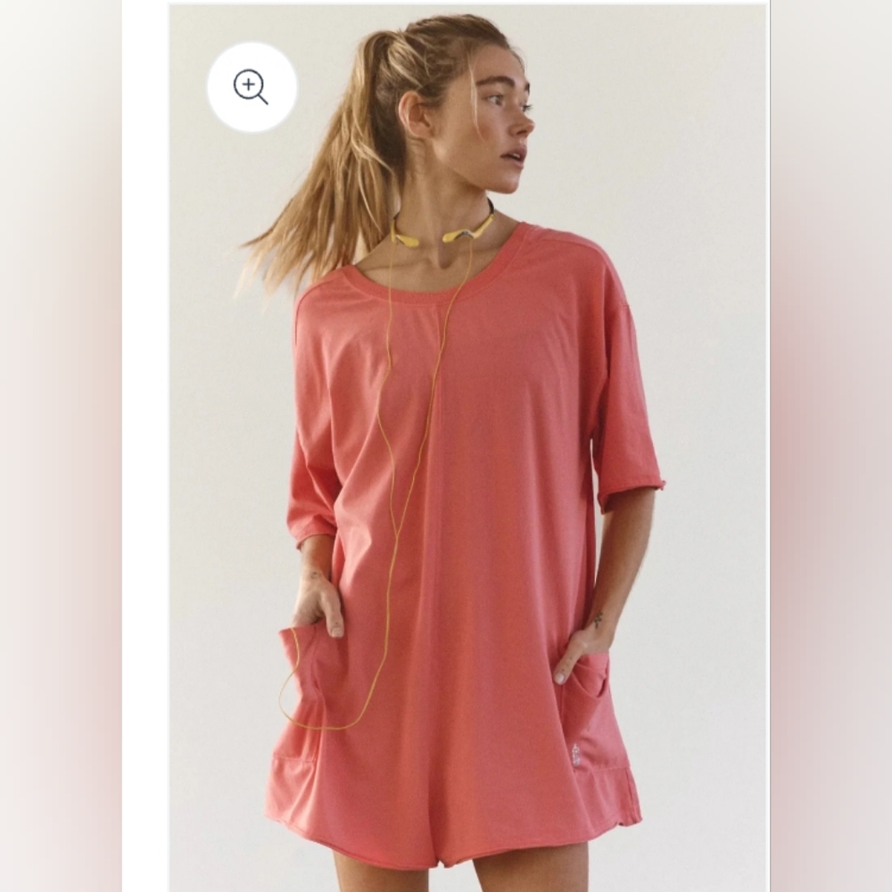 Free People Movement Hotshot Tee Romper Women's Size Large